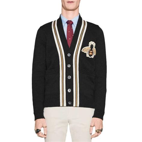 gucci bee patch cardigan|GUCCI® US Official Site .